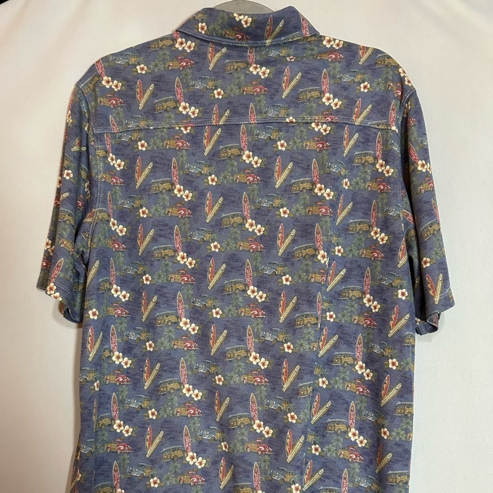 Johnston & Murphy Surfboard Print Polo Shirt Large - Picture 7 of 9